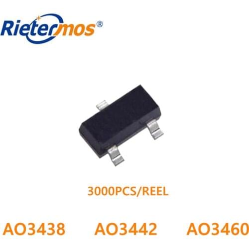 3000pcs N-CHANNEL AO3438 AO3438L AO3442 AO3442A AO3460 SOT23
