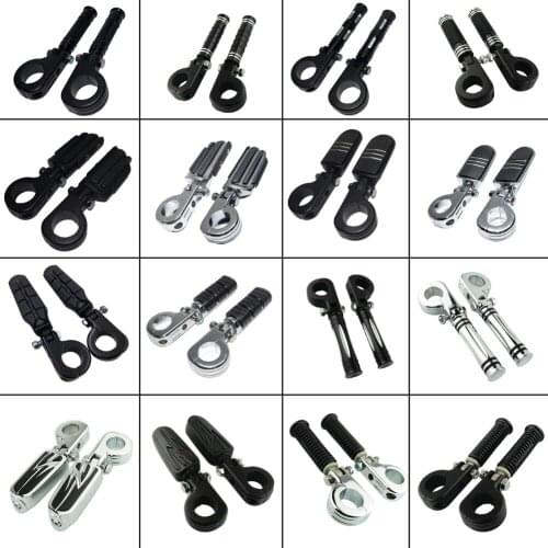 32mm 1.25" Highway Engine Guards Tube Bar Footpeg Footrest Foot peg rest Motorycle For Harley