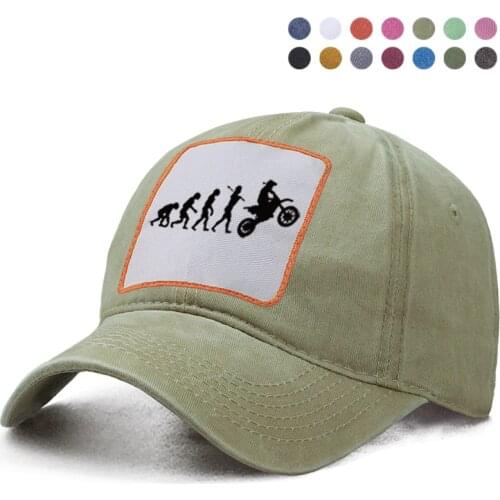 Dirtbike Evolution Motocross Baseball Cap Dad Trucker Hat Woman Berets Ponytail Caps Casquette Snapback Hats Gorras Brand Hats