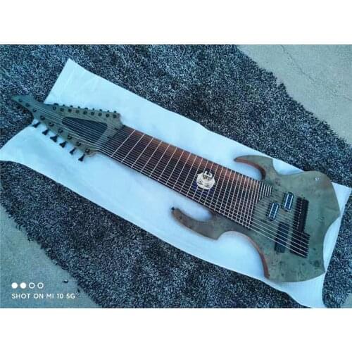 Customized 18-string electric guitar customized tree tumor veneer, mahogany xylophone body free shipping