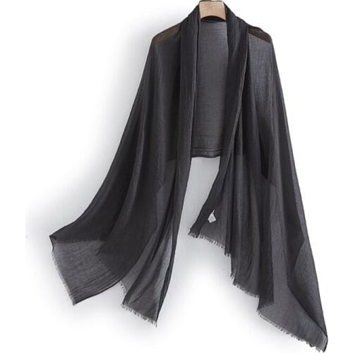 JHBeute Spring New Plain and Versatile Scarf Women Pure Color Silk scarf Shawl for Sun Protection Light Weight hijab Headscarf