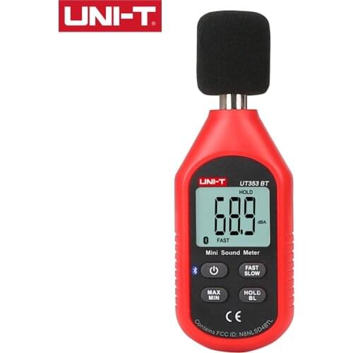 UNI-T UT353BT Mini Noise TesterMiniature Condenser Microphone Sensing Technology Band pass Technology Network Design