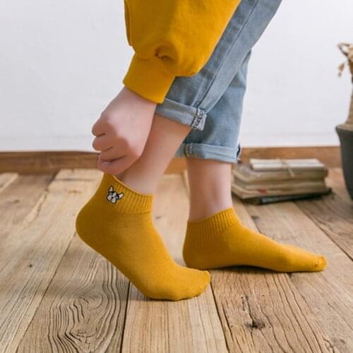 Fashion Cute Creative Cotton Ladies Socks High Quality Cartoon Funny Spring Summer Autumn Hot Selling Dog Pattern Socks