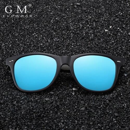 GM New Arrivals Black Wooden Polarized Sunglasses for Men Bamboo Sunglasses Red UV400 Lenses Fashion Driving Shades