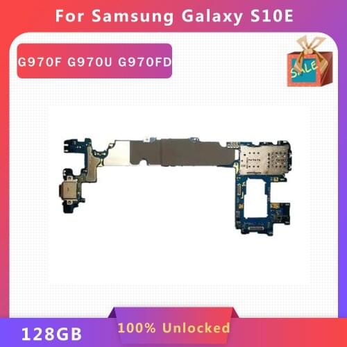 Original Mainboard Logic Board Motherboard 128GB For Samsung Galaxy S10E G970F G970U G970FD MotherBoard With Android System