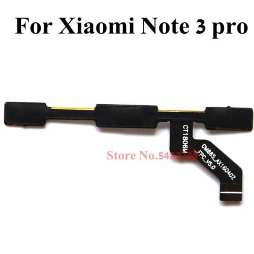 Original Power ON OFF Volume Side Buttons Flex cable For Xiaomi Note 3 NT3 Side Key connector Replacement parts