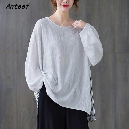 Long sleeve friends autumn korean fashion tshirt vintage tee oversized t shirt casual loose tops women 2021 t-shirts clothes