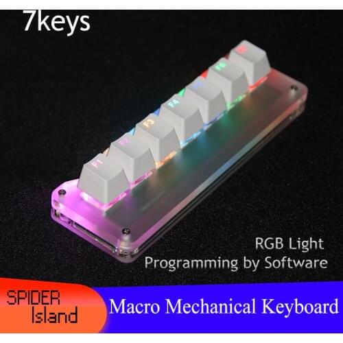OSU! Mini Keyboard Macro by Software RGB Mechanical Keyboard Gateron / Cherry Switch 7keys Gaming PS Keyboard WIN 8 10 MAC