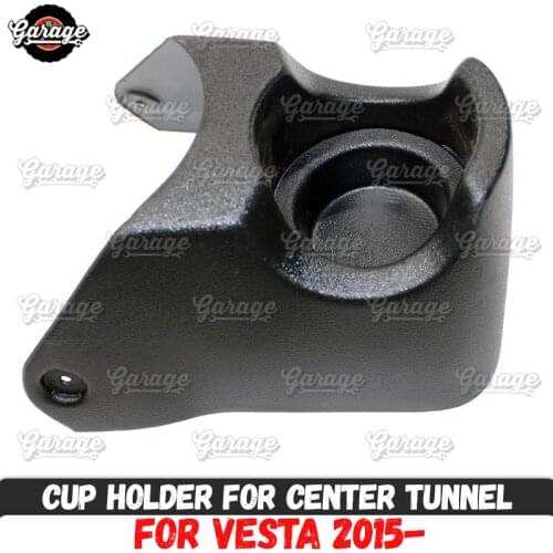 Cup holder for Lada Vesta 2015- for center tunnel ABS plastic pad accessories organizer console function car styling tuning
