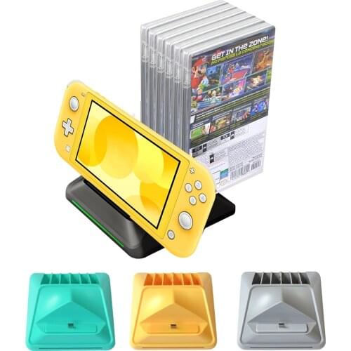 Fast Charging stand for Nintendo Switch Lite, with USB-C Port six Disk Storage Dock Station Playstand for Nintendo Switch Lite