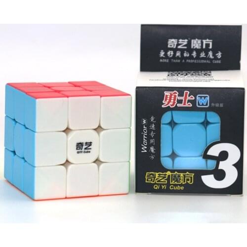 Qiyi Warrior W 3x3x3 Speed Cube Stickerless Professional Magic Cube Puzzles Colorful Educational Toys For Children Red Cube