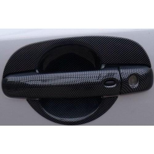 Carbon Fibre Exterior Doors Handle + Bowls Protective Cover For Suzuki SX4 Swift CA145
