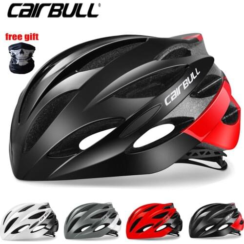 CAIRBULL MTB Bicycle Helmet Ultralight Racing Cycling Helmet with Sunglasses Intergrally-Molded Mountain Road Bike Helmet