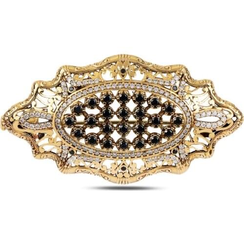 Silverlina Silver Zircon Stone Authentic Brooch