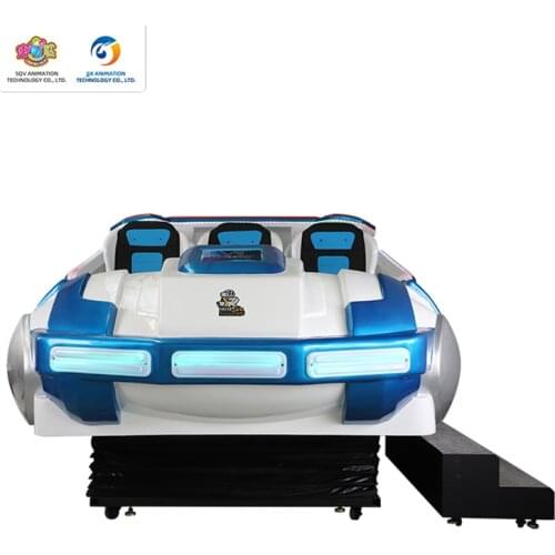 VR equipment 9D vr cinema 6 seats flight simulator blue and white VR spaceship