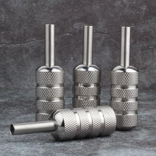 YILONG 1PCS Stainless Steel Tattoo Grip 22MM With Back Stem Professional Tattoo Machine Grips Tubes Tips Tool Free Shipping