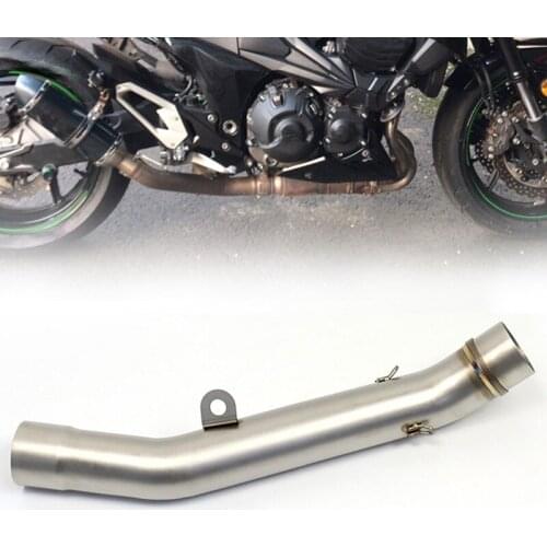 1pc Motorcycle Exhaust Pipe Middle Pipe Stainless Steel Connection Mid Pipe Exhaust Pipe Connector Adapter for Kawasaki Z800