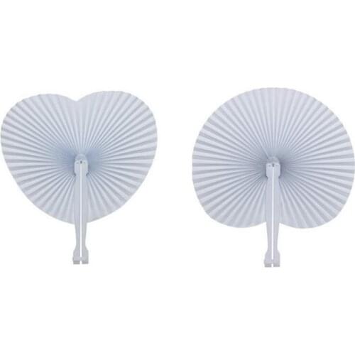 1PC Female Handheld Fan Chinese Pocket Folding Hand Fan Round Circle Paper Decorative Fan Party Decor Gift Birthday Party