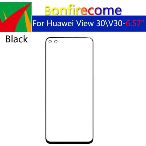 10Pcs\lot Outer Screen For Huawei Honor View 30 V30 OXF-AN00 Front Touch Panel LCD Display Out Glass Cover Lens Replacement