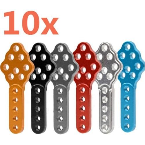 10PCS Adjustable Aluminum Alloy Dampers Shock Mount Multiple Angle For 1/10 Axial SCX10 TRX4 Rock Crawler 90046 RC Car Parts