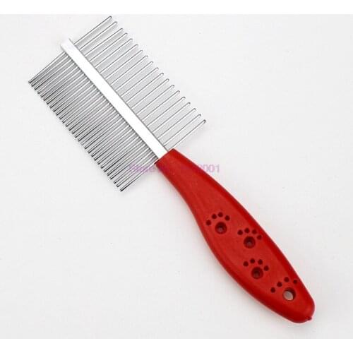 200pcs Two-sided Dog Comb Hair Removal Brush Flea Comb Dogs Cats Pet Supplies Grooming Fine-toothed Pet Comb Cleaning Tool