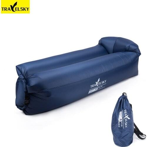 2019 Travelsky New arrival fast inflatable waterproof lazy beach sofa air sleeping bag lazy chair travel accessories