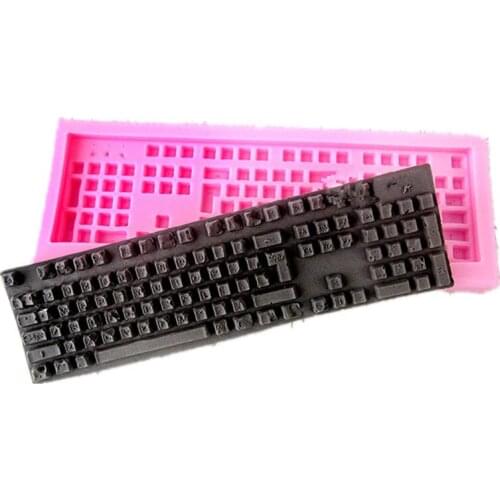 3D Silicone Mold Mini Keyboard Shape Chocolate Mold Fondant Cake Mould Baking Mold Silicone Mold