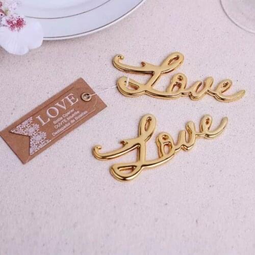 80pcs/lot Love Antique Gold or Silver Bottle Opener Bridal Shower Favors and Gift wedding giveaways gift Free shipping