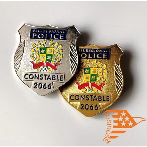 Customized American police badge, future soldier badge, movie prop badge, honor medal customization
