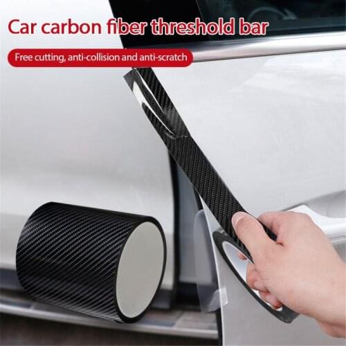 Car Sticker Waterproof Tape Nano Carbon Fiber DIY Protector Paste Strip Auto Door Sill Side Mirror Anti Scratch Waterproof Tape