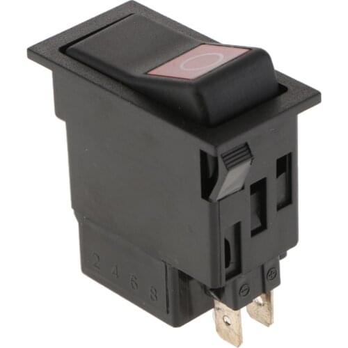 Car Boat Truck Round Rocker Toggle ON/OFF SPST Switch with Red LED