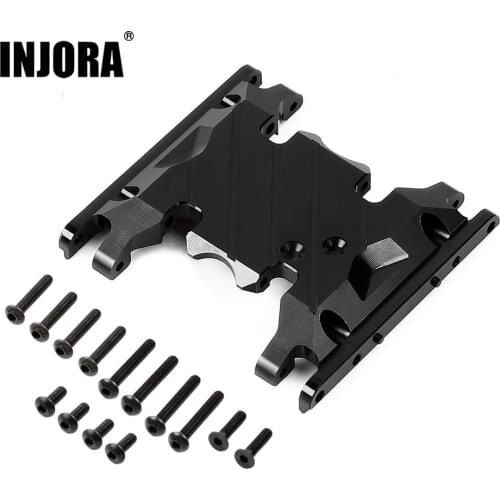 INJORA 1PCS Metal Double Speed Transmission Mount Gearbox Holder for 1/10 RC Crawler Axial SCX10 II UMG10 4WD AXI90075