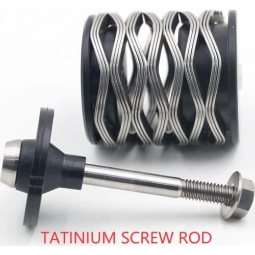 Folding Bike Parts Titanium Alloy Rear Suspension for Brompton Wave Spring Rear Shock Suspension