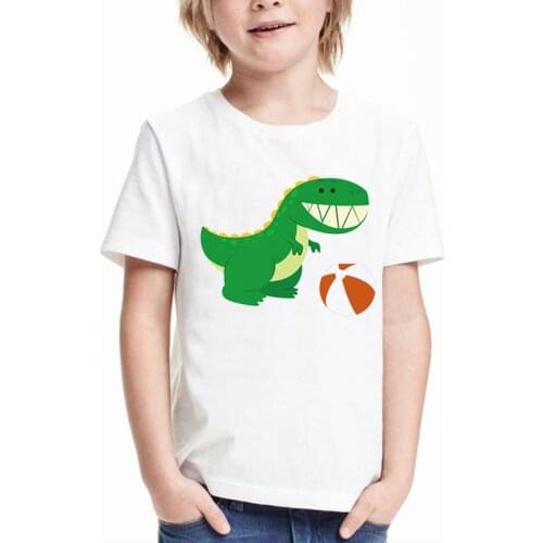 Kids T Shirt for Boys Kid T-shirt Girls Clothes Clothing Tshirt Girl Cute Anime Dinosaur Graphic Tee Short Sleeve