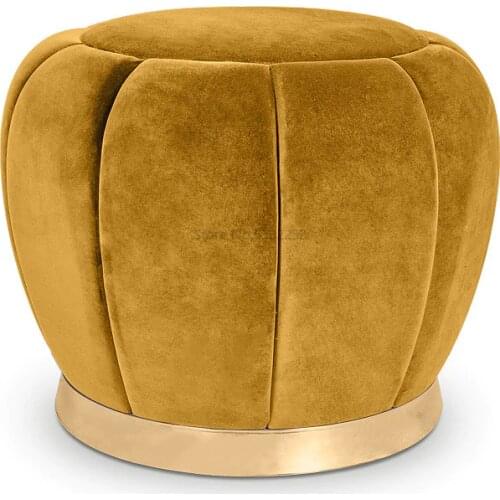 Household small stool fashion creative fitting room cloth art change shoes stool makeup round stool modern simple