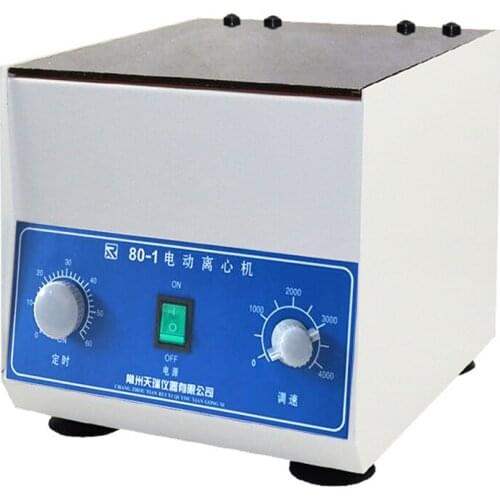 4000rpm Electric Centrifuge Laboratory Medical Practice Machine PRP Serum Separation 80-1 Desktop Lab Centrifuge With 20ml Tubes