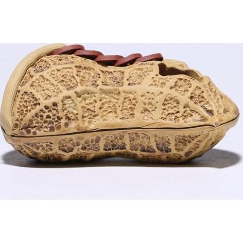 Purple Sand Enriches Life Peanut Tea Pet Sculpture Implies Great Wealth Tea Tray Decoration Ceremony Ceramic Figurine Statue