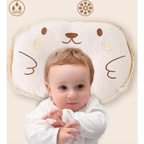 Newborn Shaping Pillows Infant Cute Breathable Bedding Positioner Soft Baby Cotton Cartoon Head Protection Shaping Pillow
