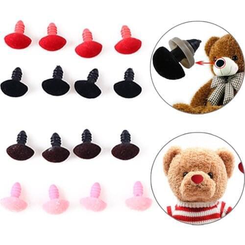 Hot Sale Plastic Triangle Noses Velvet Noses Buttons Eyes for DIY Bear Toy Safety Nose Dolls Toys Accessories 12*14mm