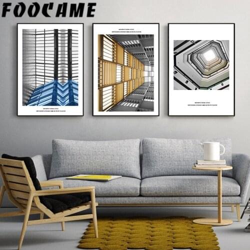 Building Creativity Nordic Posters and Prints Wall Art Canvas Modern Abstract Painting Bedroom Decoration Pictures Living Room