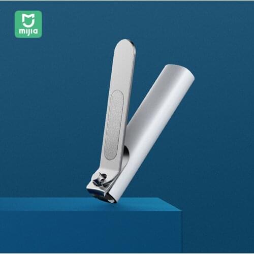 Original Xiaomi Mijia Stainless Steel Nail Clippers Portable Fingernail Cutter Manicure Tools With Anti-splash Cover Trimmer