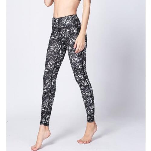 Women Color printing Yoga Pants High Waist Seamless Leggings Push Up Running Energy Seamless gym Sport Compression Tights pants