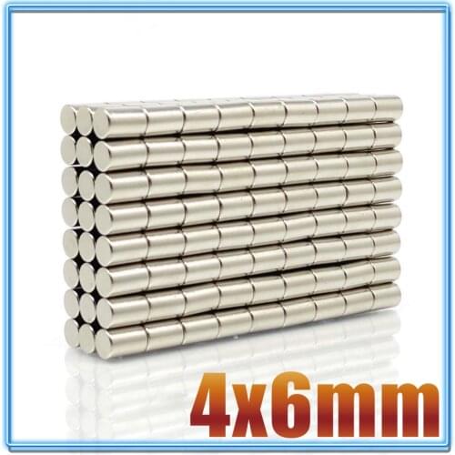 20~1000pcs 4x6 mm Search Minor strong Magnet 4mm X 6mm Bulk Small Round Magnets 4x6mm Neodymium Disc Magnets 4*6 mm N35 magnetic