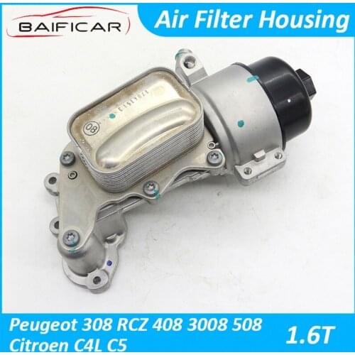 Baificar Brand New High Quality Car Engine Oil Filter Housing Cleaner Case Shell Base For Peugeot 308 RCZ 408 508 Citroen C5 1.6