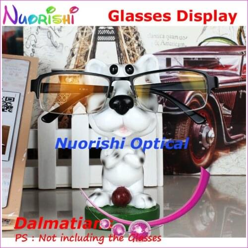 Lovely Dalmatians Eyeglass Sunglasses Glasses Display Stands Props Store Household Car Decoration CK14 Free Shipping