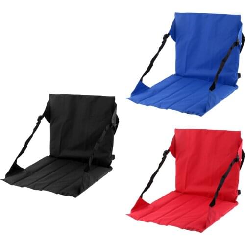 Bleacher Stadium Seat Folding Chair Cushion Padded Sports Fishing Boat Cushion Shoulder Strap for Fishing Lovers