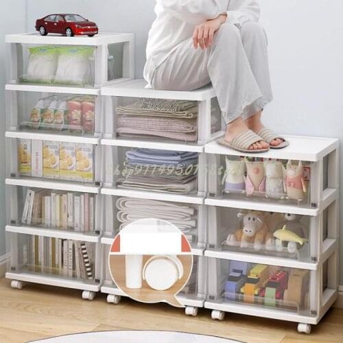 Transparent Drawer Storage Box Box Household Clothes Storage Box Childrens Toys Snack Storage Storage Cabinet Artifact