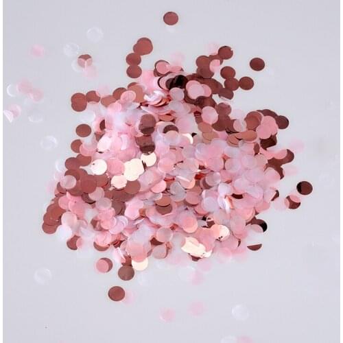 1cm 10g/Bag Mixed Colors Metallic Rose Gold Mini Round Confetti Dots Filling Balloons Baby Shower Wedding Engagement Decorations