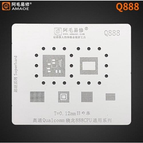 BGA reballing Stencil Template for Qualcomm 888 CPU