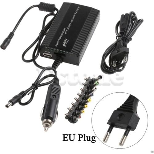 For Laptop In Car DC Charger Notebook AC Adapter Power Supply 100W Universal